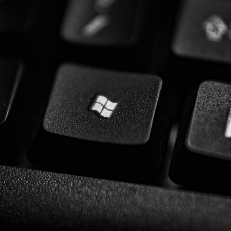 Windows-logo op toetsenbord